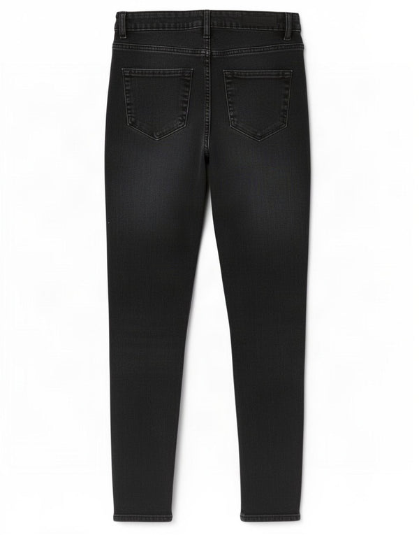 Superdry ženske super uske traperice visokog rasta W28 L30 crni pamuk