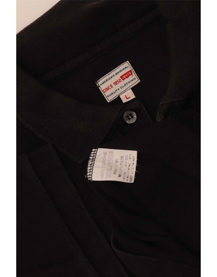 Levi's muška polo majica velika crna pamučna