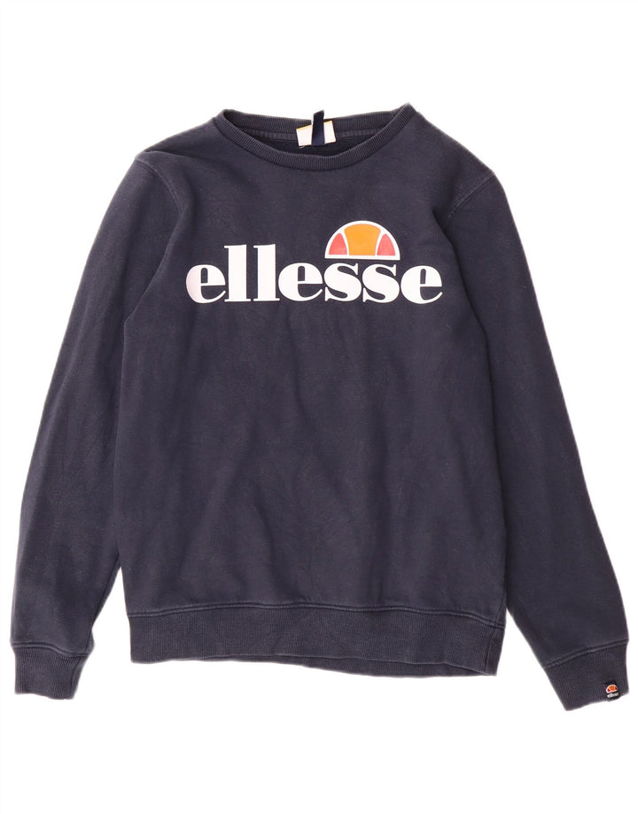Ellesse Boys Graphic Sweatshirt Džemper 12-13 godina tamnoplavi pamuk
