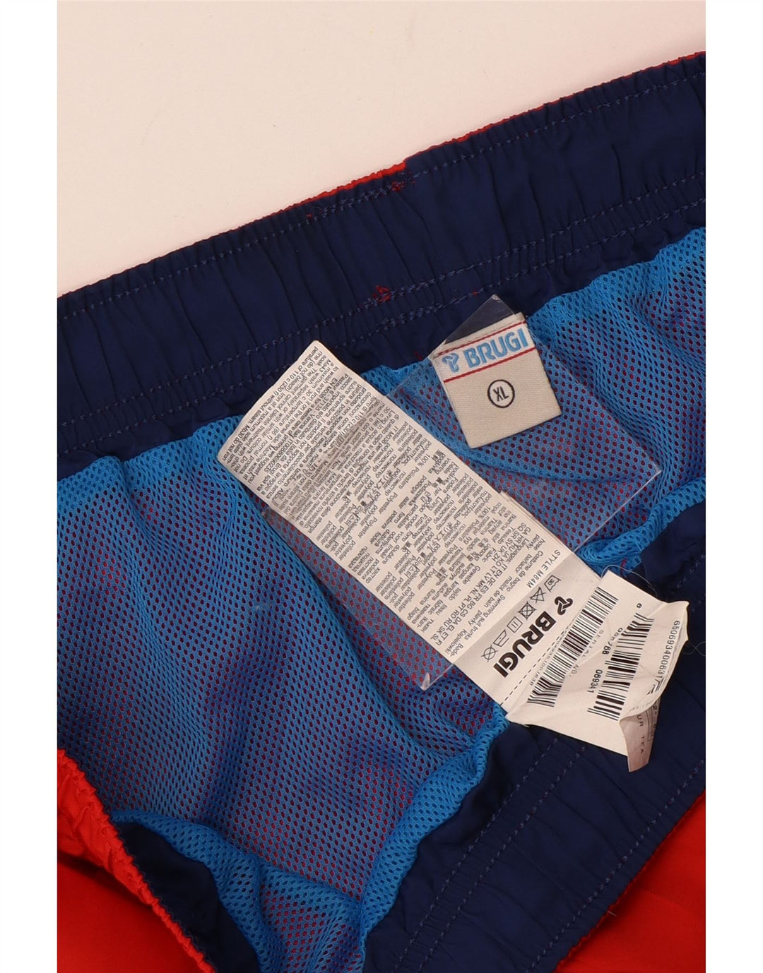 BRUGI ženske kratke kupaće hlače UK 18 XL crveni poliester