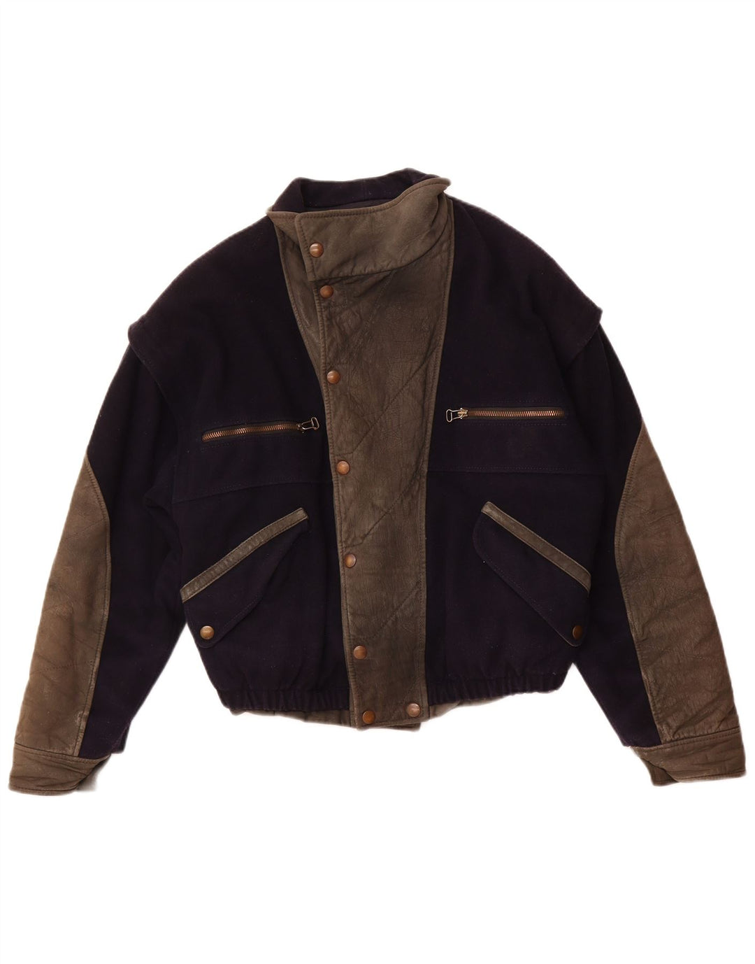 VITTORIO FORTI Ženska bomber jakna IT 46 Velika tamnoplava viskoza