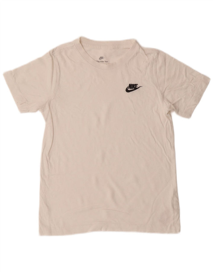 Nike Boys T-Shirt Top 10-11 Years Srednje bijeli pamuk