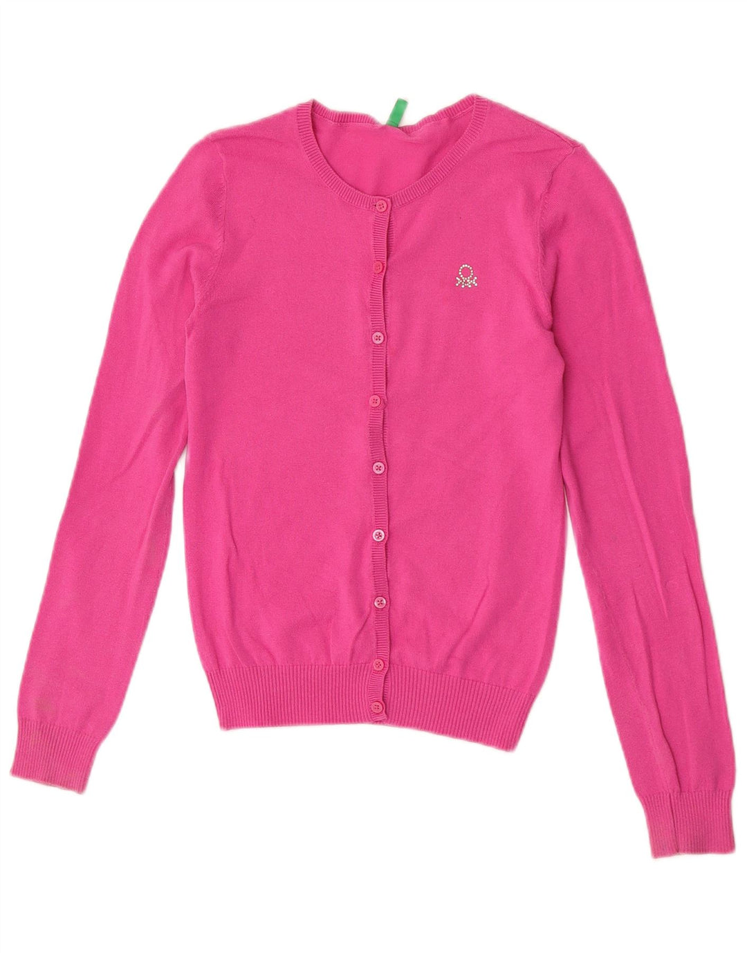Benetton ženski kardigan pulover UK 8 Small Pink