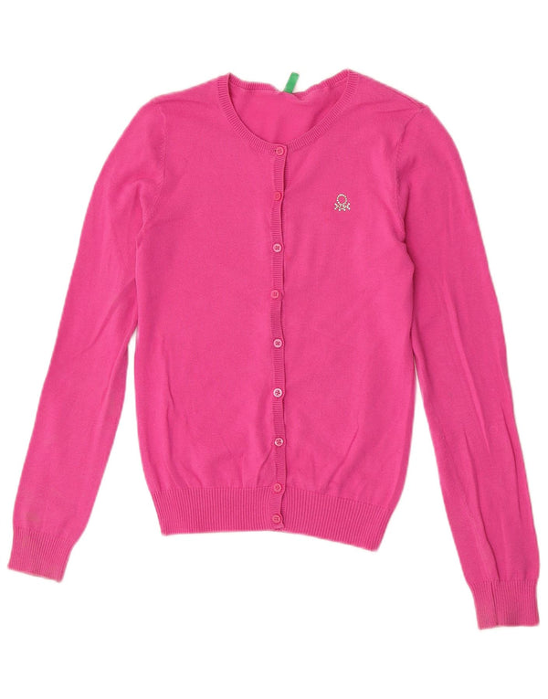 Benetton ženski kardigan pulover UK 8 Small Pink
