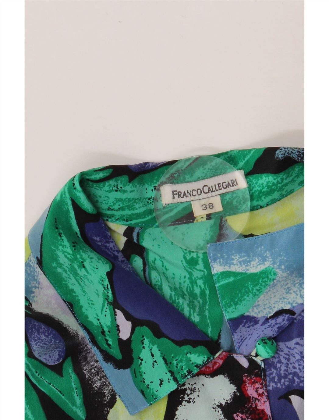 FRANCO CALLEGARI Ženska košulja kratkih rukava EU 38 Srednje plava cvjetna