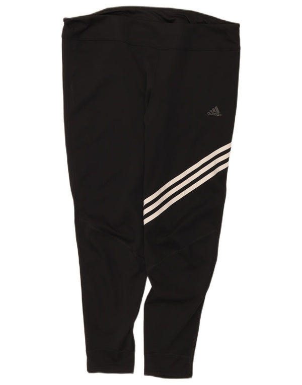 Adidas ženske Capri tajice za trčanje UK 20/22 XL crne poliesterske sportske