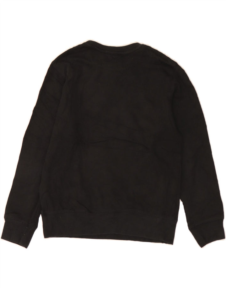 CHAMPION Boys Graphic Sweatshirt Jumper 9-10 Years Medium Black Cotton Vintage Champion and Second-Hand Champion from Messina Hembry 