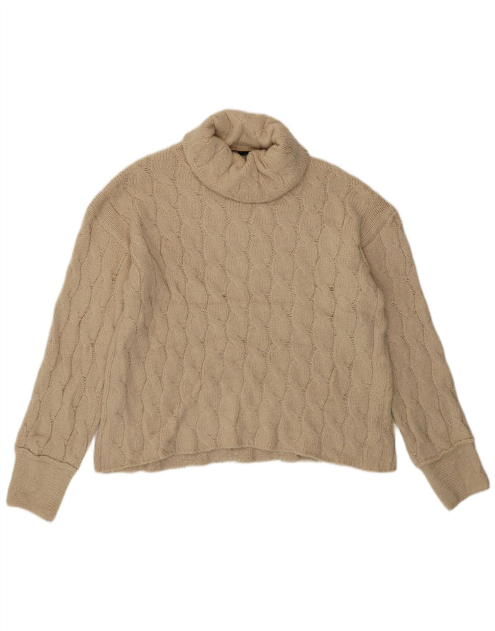 Zara ženski pulover s rol izrezom UK 10 Small Beige