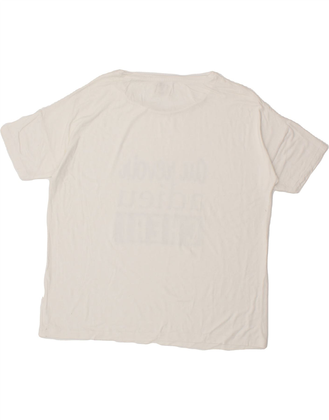 DACK'S Womens Graphic T-Shirt Top UK 16 Large White Vintage Dack's and Second-Hand Dack's from Messina Hembry 
