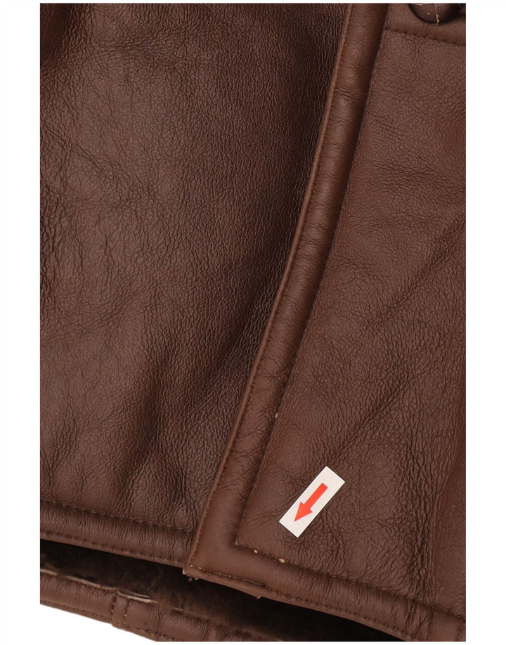 Vintage muška jakna s ovčicama IT 50 Large Brown Shearling