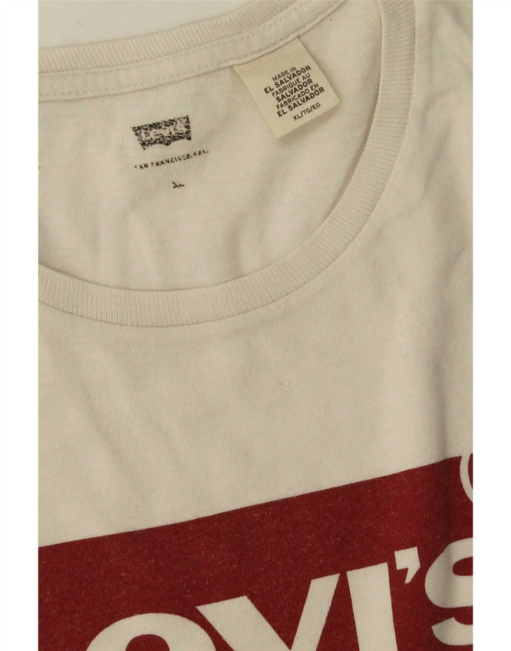 Levi's muška majica s grafičkim motivima XL bijela