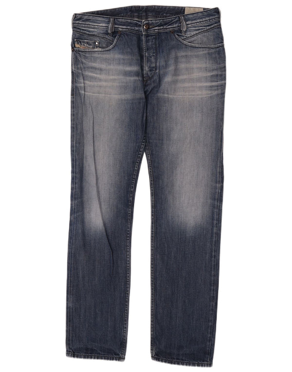 Diesel Mens Iakop Regular Slim Traperice sa suženim trapericama W34 L34 Plavi pamuk