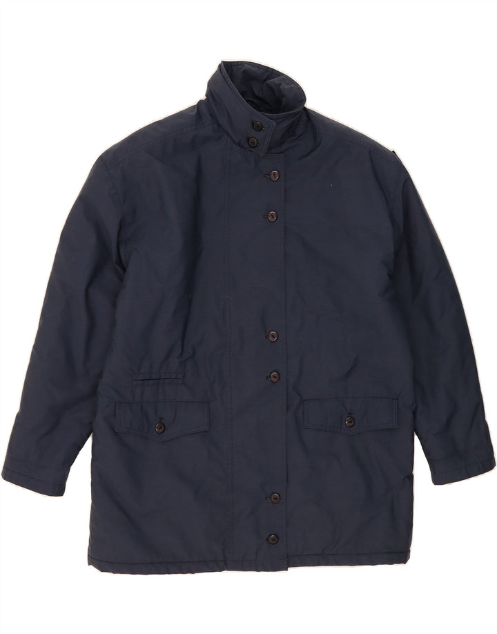 VINTAGE Womens Windbreaker Coat UK 20 2XL Navy Blue Vintage Vintage and Second-Hand Vintage from Messina Hembry 