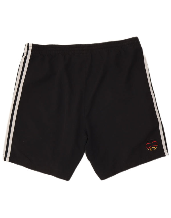 ADIDAS Mens Deutscher Fussball Bund Sport Shorts Veliki crni poliester
