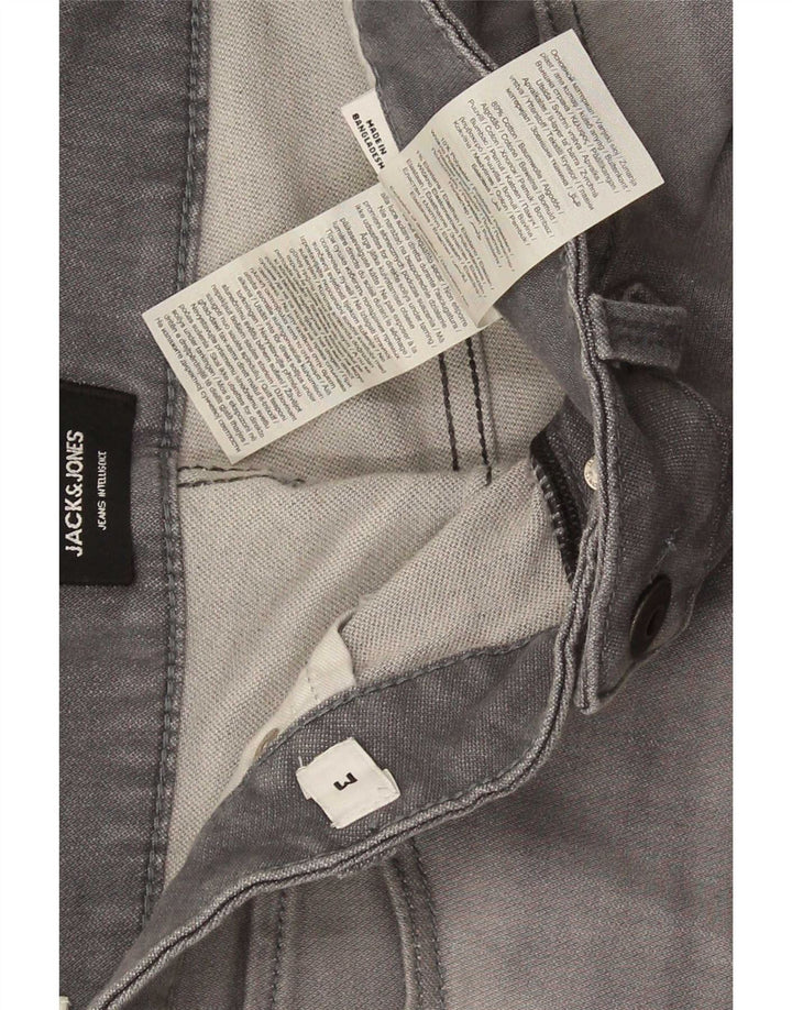 Jack & Jones muške traper kratke hlače srednje veličine W34 sivi pamuk