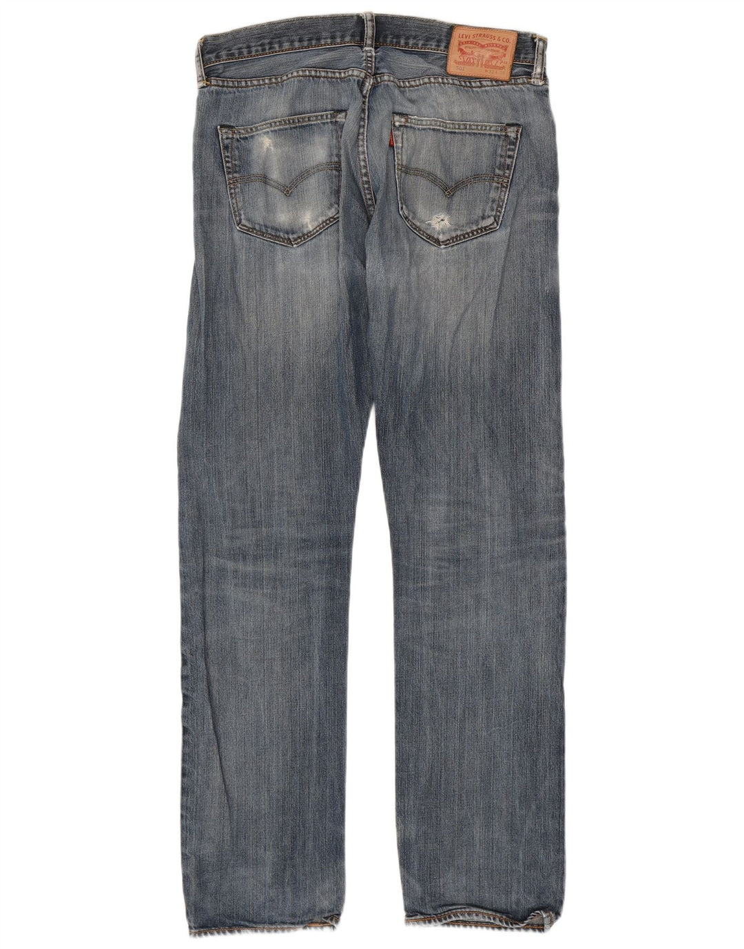 Levi's muške 501 ravne ravne traperice W33 L36 plavi pamuk