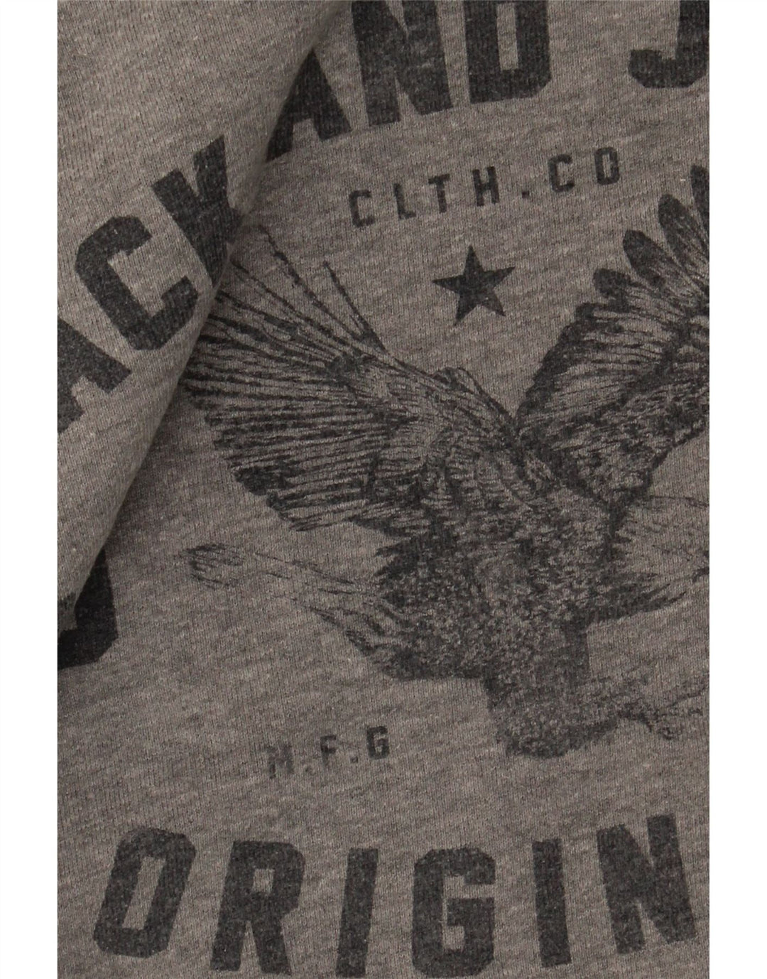 Jack & Jones muška majica s grafičkim motivima Mali sivi pamuk