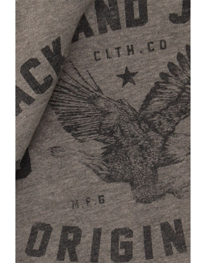 Jack & Jones muška majica s grafičkim motivima Mali sivi pamuk