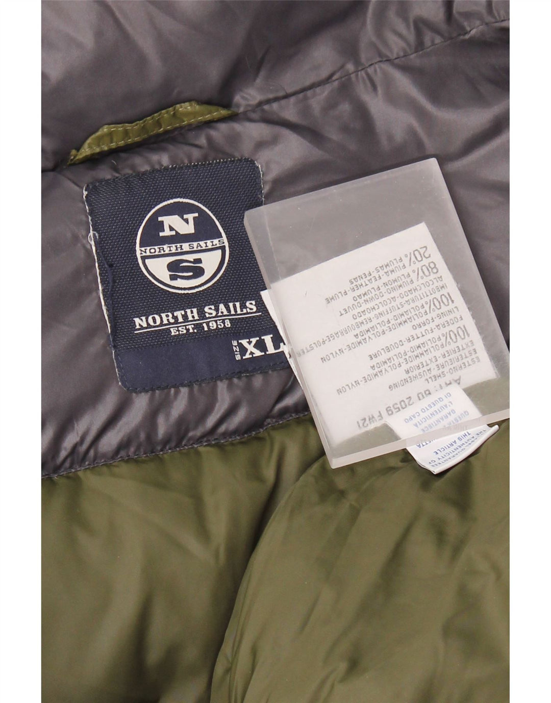 NORTH SAILS Muška podstavljena jakna UK 42 XL tamnoplavi poliamid