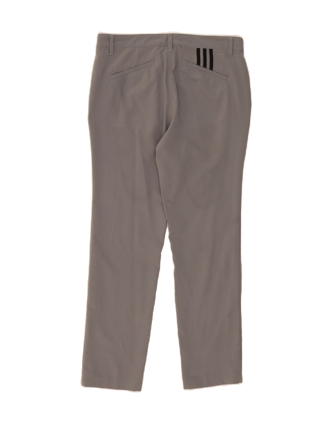 ADIDAS Mens Slim Chino Trousers W32 L30 Grey Polyester Vintage Adidas and Second-Hand Adidas from Messina Hembry 