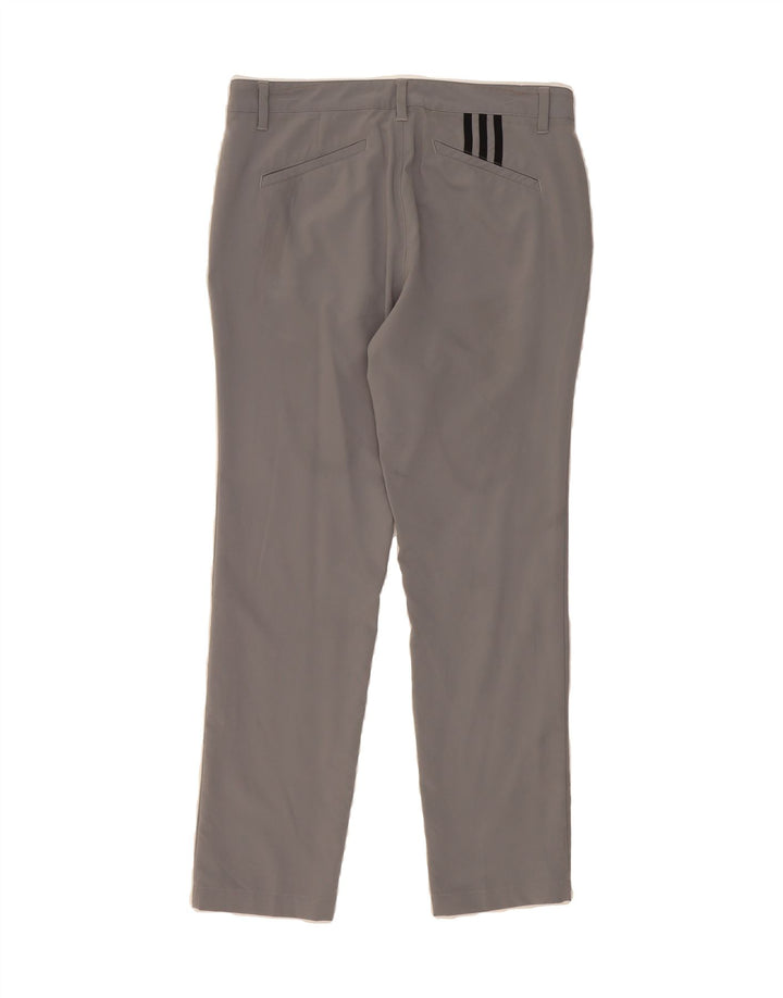 ADIDAS Mens Slim Chino Trousers W32 L30 Grey Polyester Vintage Adidas and Second-Hand Adidas from Messina Hembry 