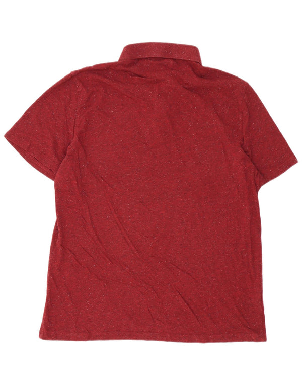 Penguin Heritage muška pripijena polo majica 2XL bordo flekasti pamuk