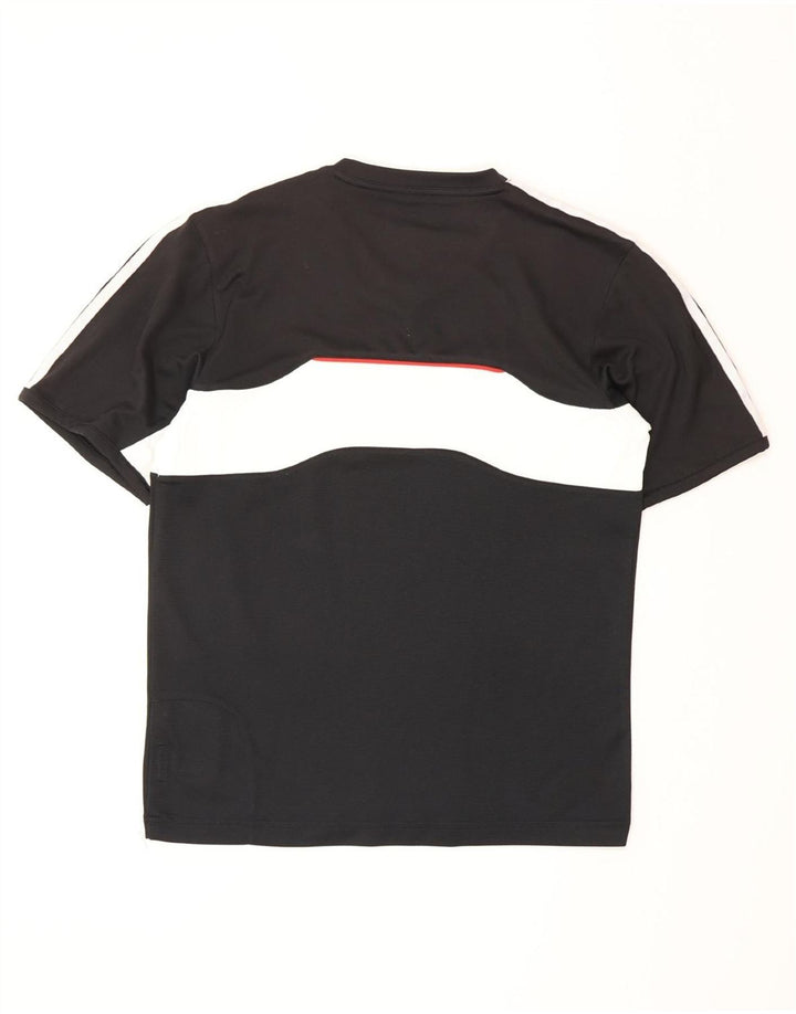 ADIDAS Mens Climacool T-Shirt Top Small Black Colourblock Polyester