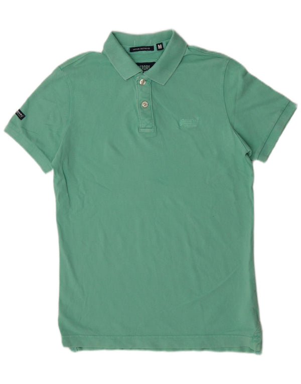 Superdry muška polo majica srednje zelene pamučne klasike