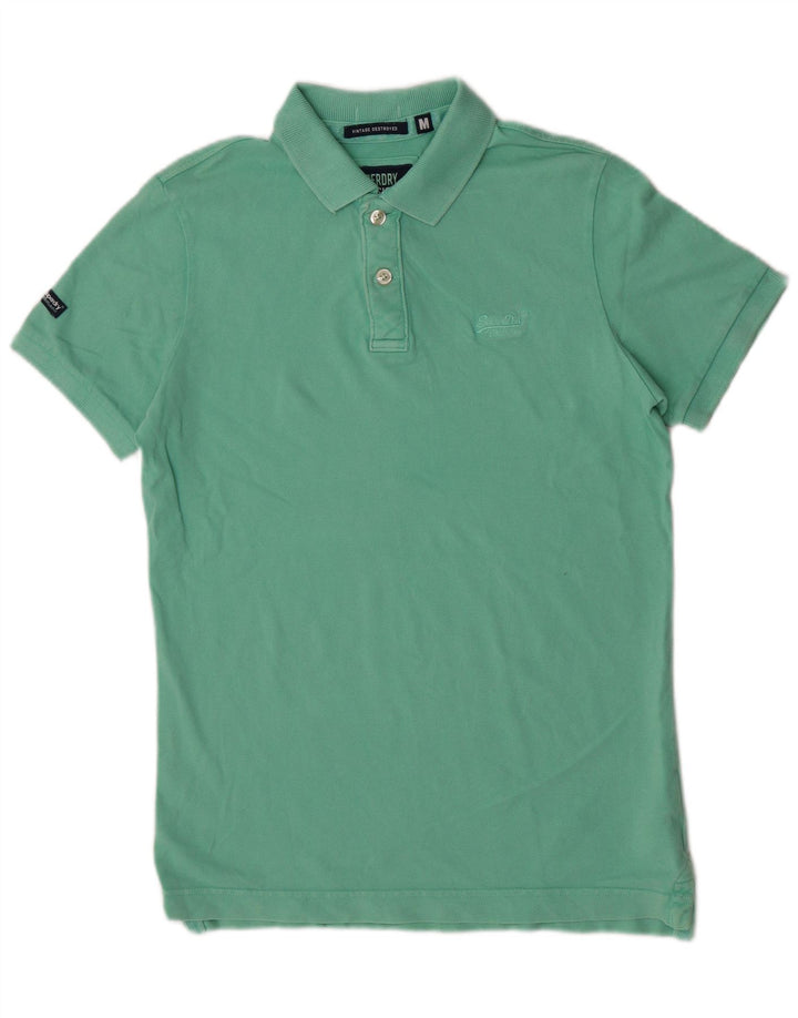 Superdry muška polo majica srednje zelene pamučne klasike