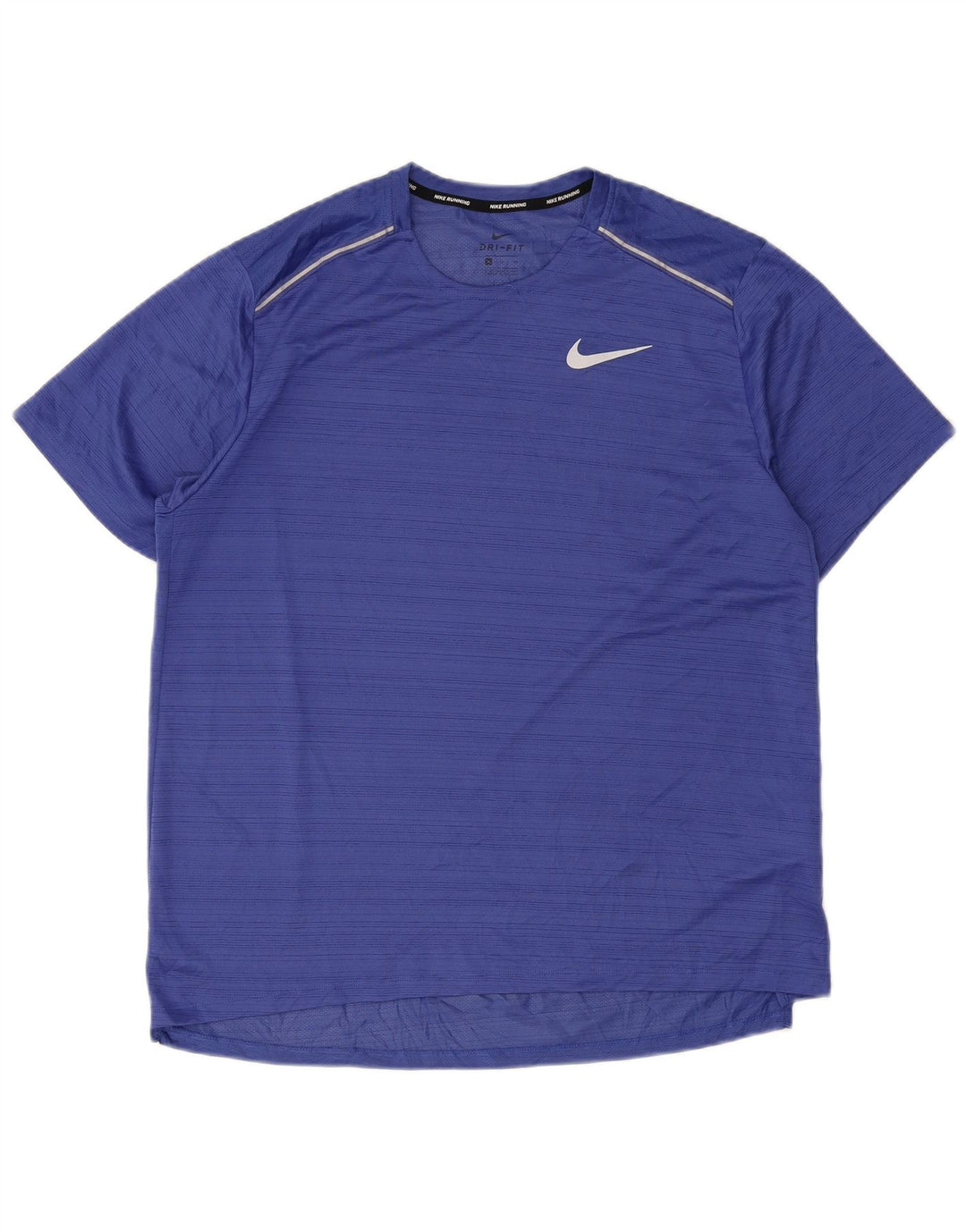 Nike Dri Fit majica kratkih rukava XL s plavim prugama od poliestera