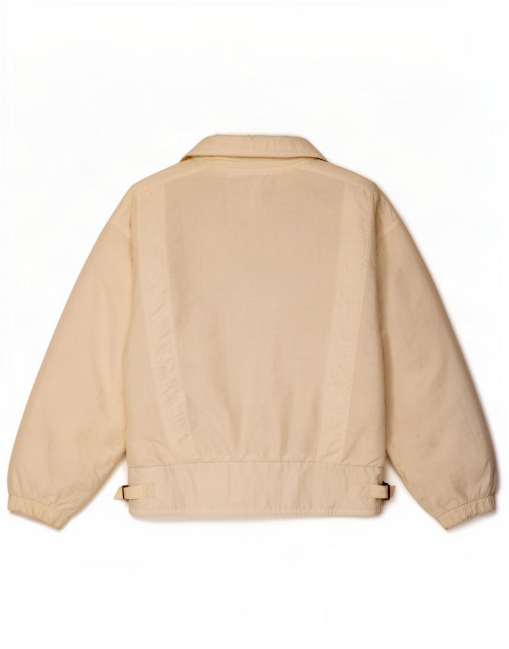 Vintage ženska bomber jakna UK 14 velika bijela