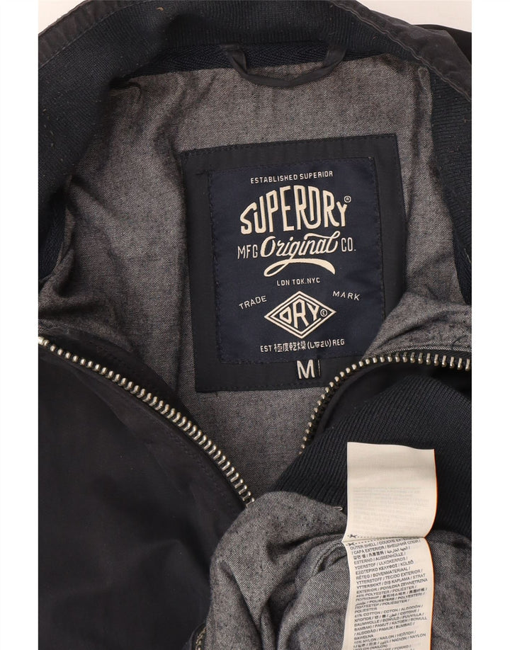 Superdry muška bombaška jakna UK 38 srednje tamnoplavi poliester
