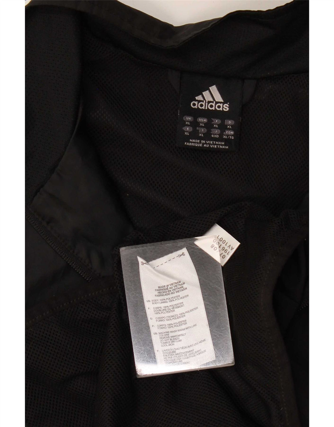 Adidas muška trenirka gornja jakna XL crni poliester