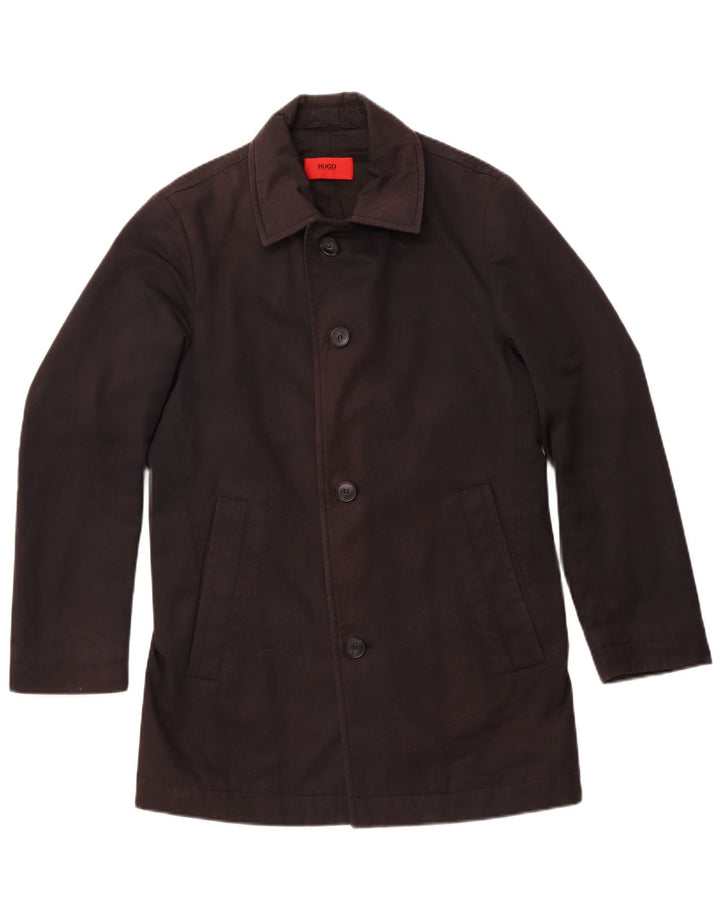 HUGO BOSS Muška vjetrovka kaput IT 48 srednje crni poliester