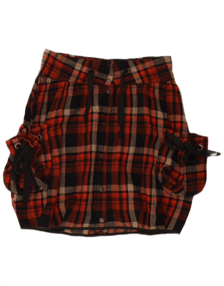 FORNARINA ženska suknja s mjehurićima velika W34 šarena karirana vuna