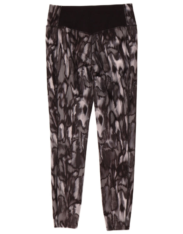 Ženske Nike Dri Fit Leggings UK 14 srednje sive boje sa životinjskim printom