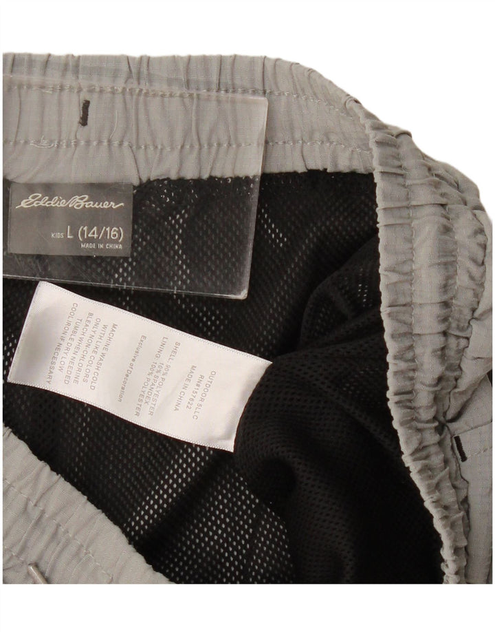 Eddie Bauer Sportske kratke hlače za dječake 14-15 godina, veliki sivi poliester