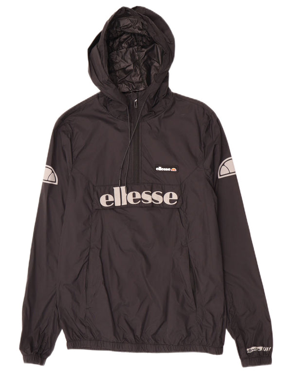 Ellesse muška anorak kišna jakna s kapuljačom UK 34 XS crni poliamid