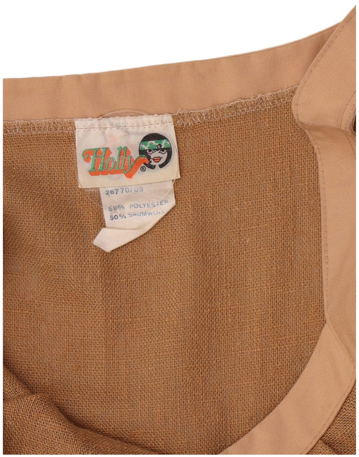 Vintage ženska slip haljina EU 38 srednje bež poliester