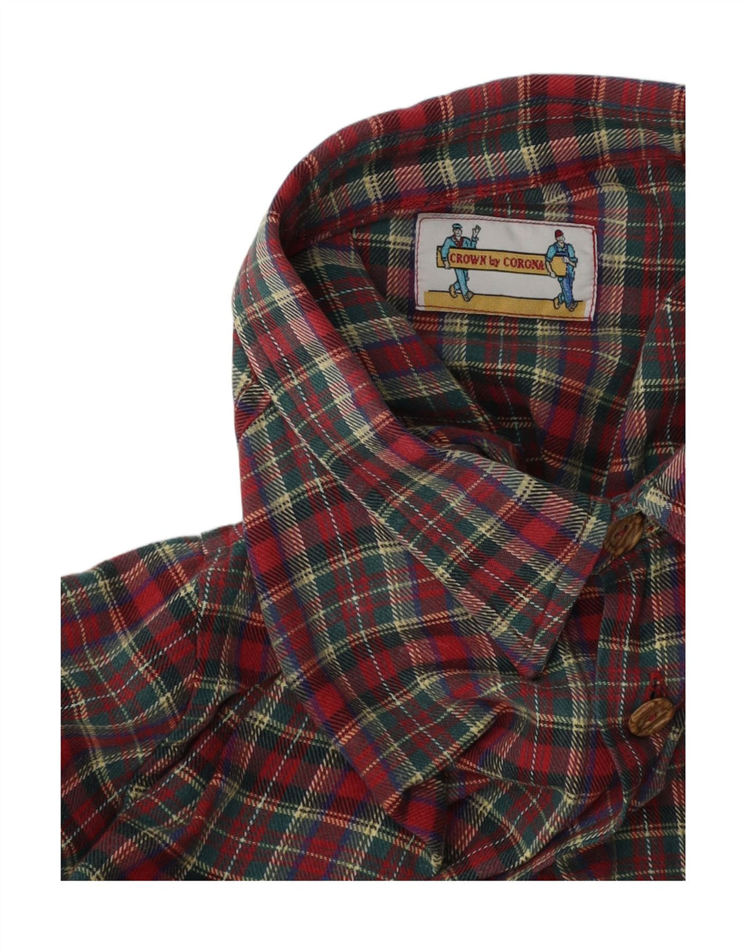 Vintage muška flanelska košulja XL crveni karirani