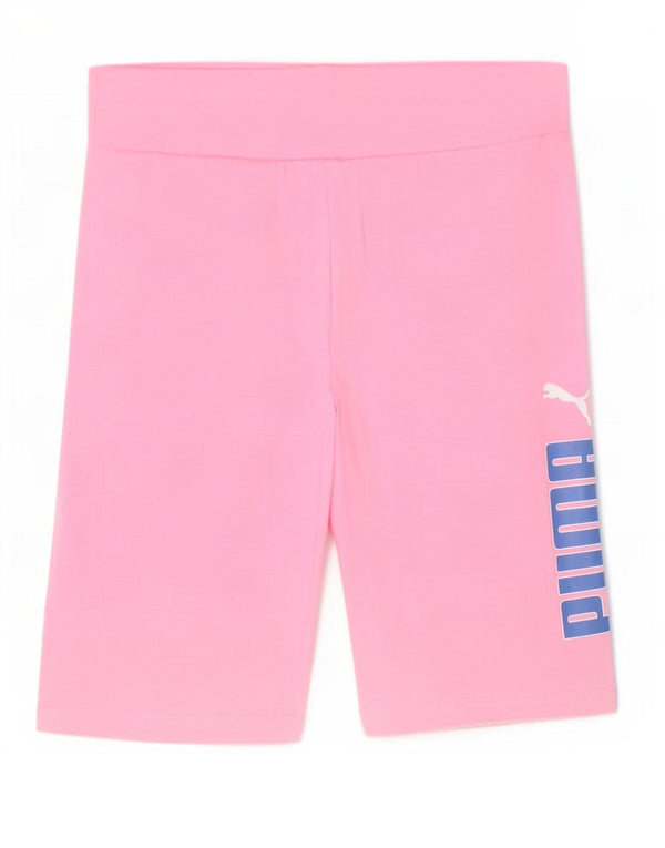 Puma Girls Graphic Sport Shorts 15-16 Years Pink Pamuk