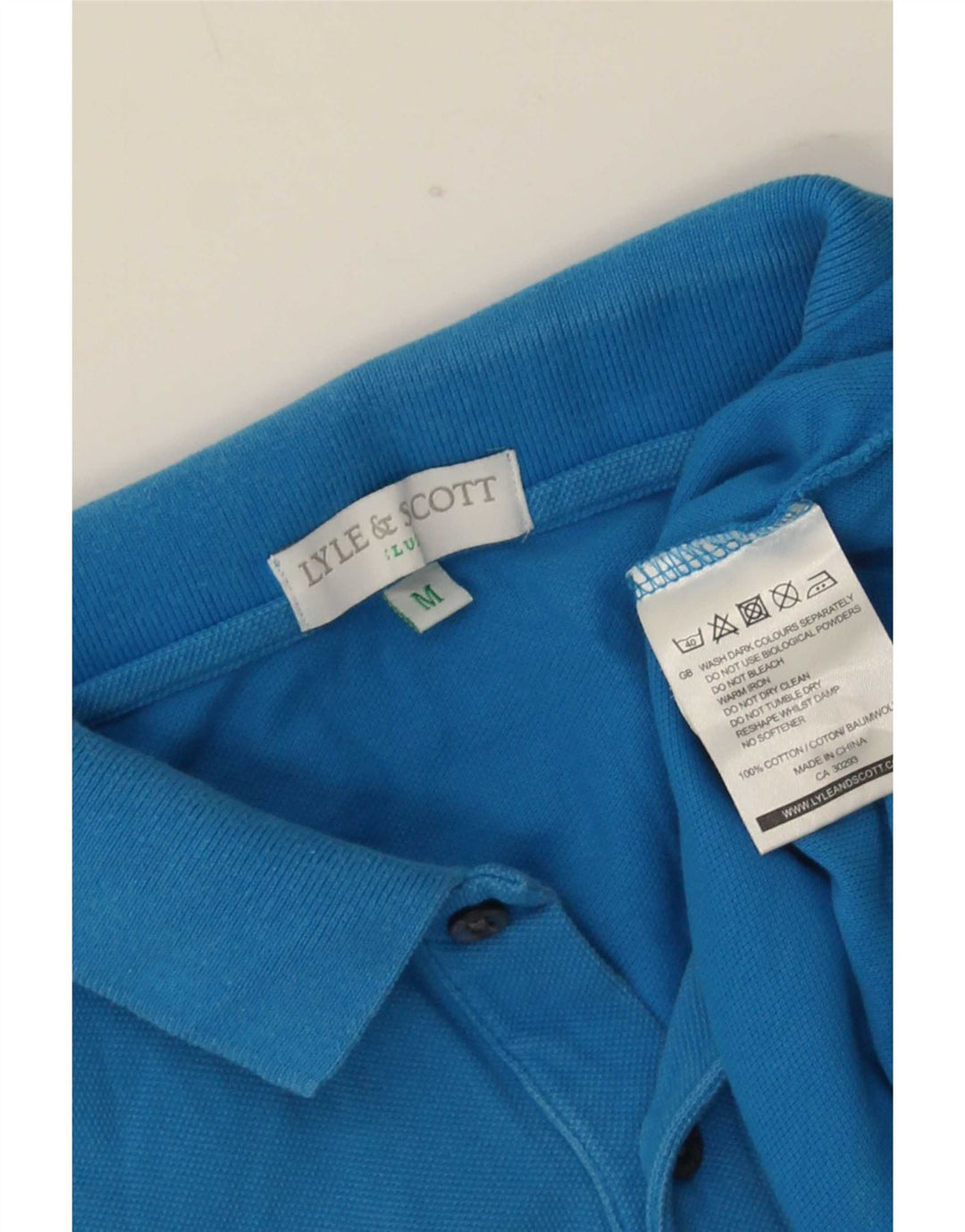 Lyle & Scott muška polo majica srednje plavi pamuk