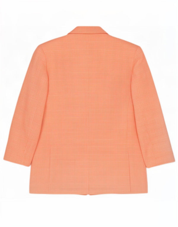Pierre Cardin Ženska jakna sa 3 gumba UK 14 Large Pink Houndstooth