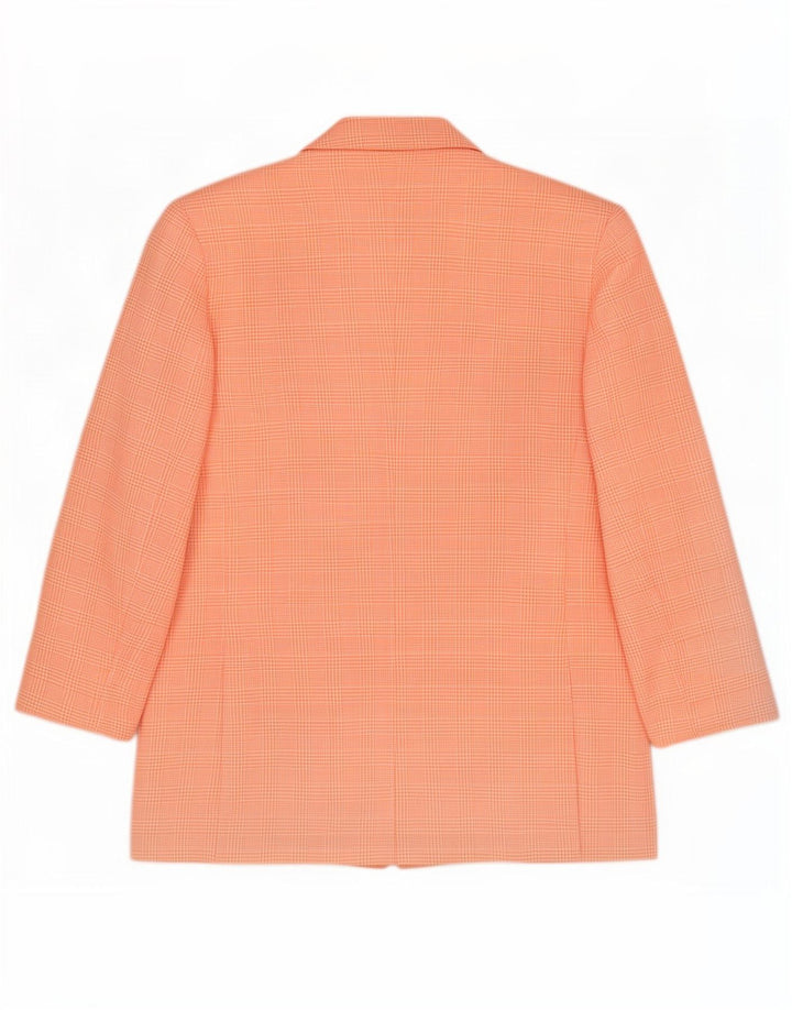 Pierre Cardin Ženska jakna sa 3 gumba UK 14 Large Pink Houndstooth