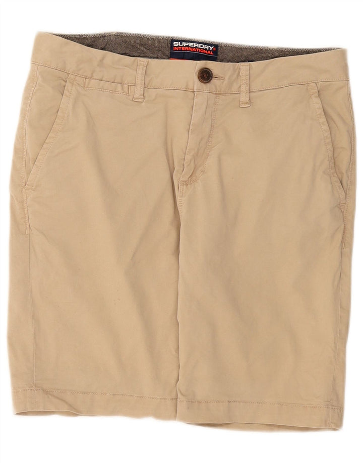 Superdry muške chino kratke hlače W32 srednje bež pamuk