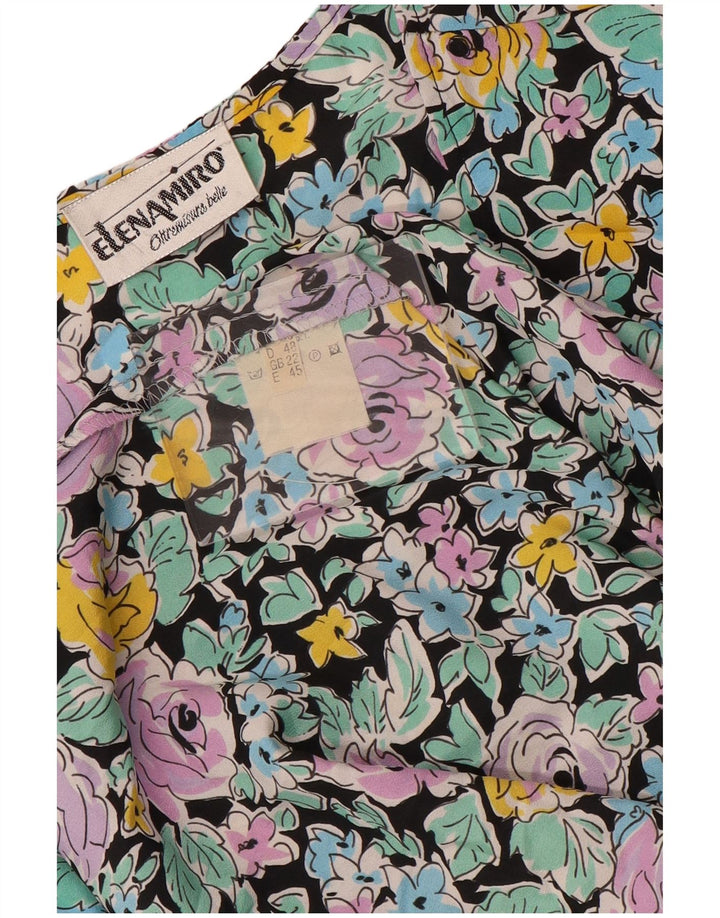 ELENA MIRO Ženska haljina s peplumom dugih rukava UK 22 3XL Raznobojna cvjetna haljina