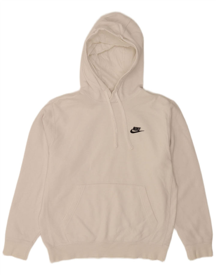 Nike Muška majica s kapuljačom Mala bijela pamučna