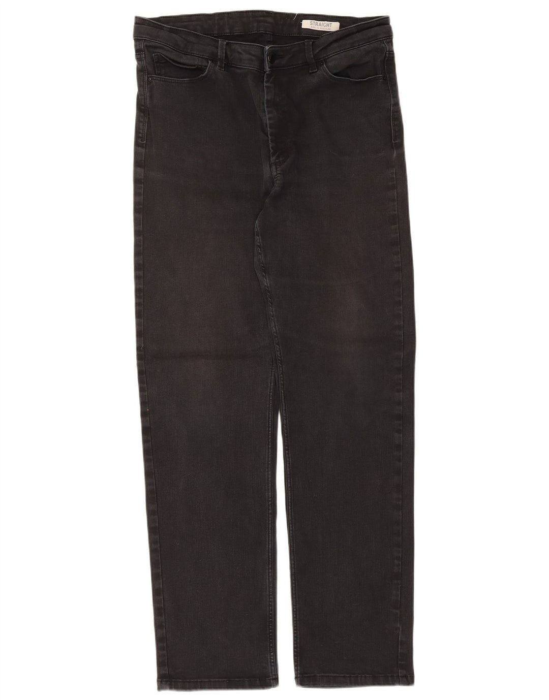 Marks & Spencer ženske obične ravne traperice UK 16 Large W32 L30 crne
