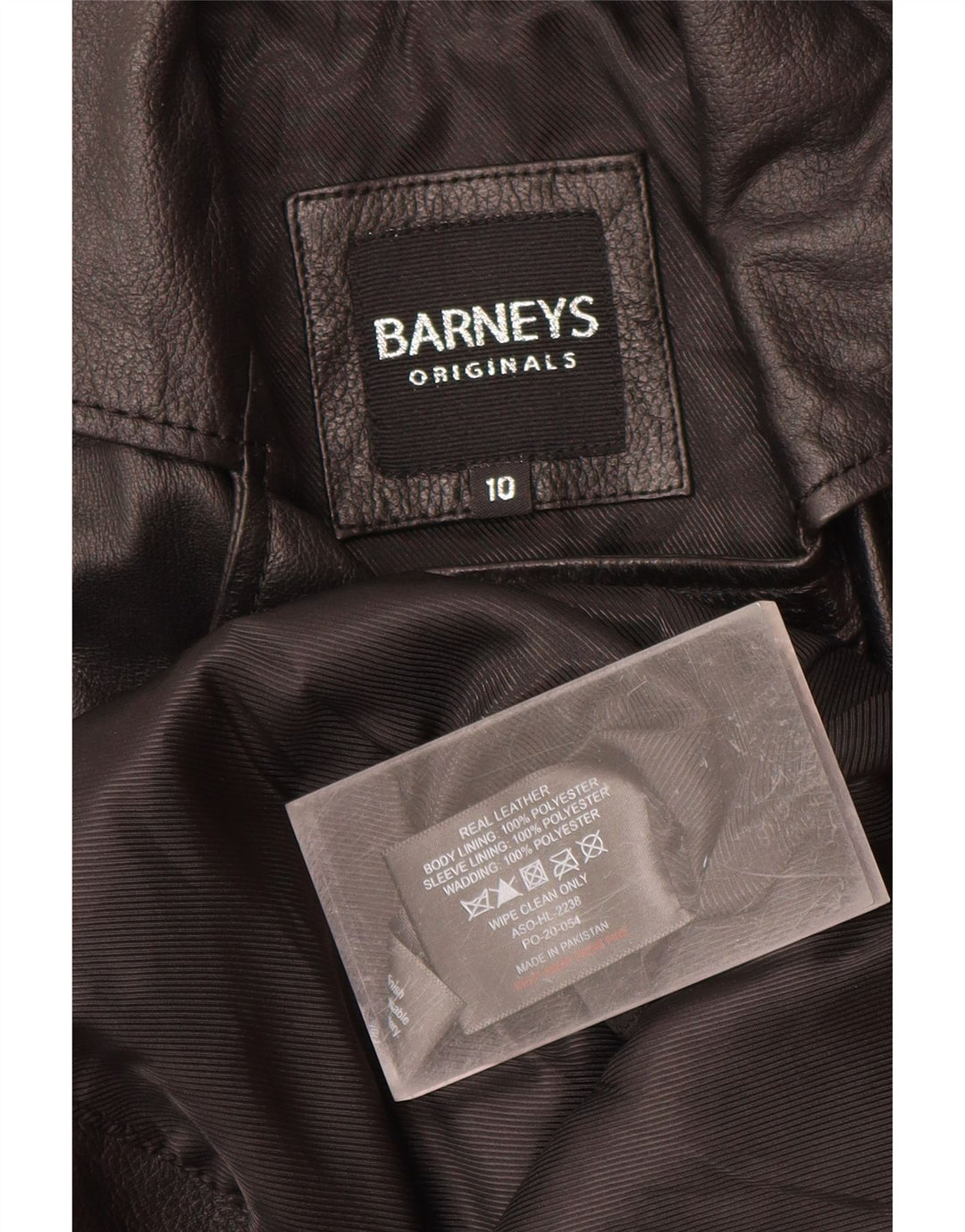 BARNEYS ženska kožna biciklistička jakna US 10 velika crna koža
