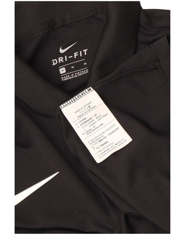 Nike muška grafička polo majica srednje crne boje od poliestera